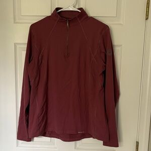 Dover Saddlery Maroon Quarter-Zip Pullover
